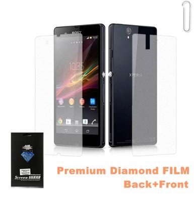 ฟิลม์กันรอยชนิดกากเพชร Xperia Z (หน้า+หลัง) ISME Premium Diamond
